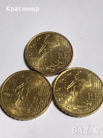 10 евро Цент Франция 1999 г.