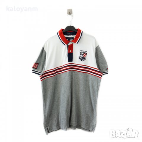 Tommy Hilfiger USA Polo Shirt - оригинална тениска - L, снимка 1 - Тениски - 36743011