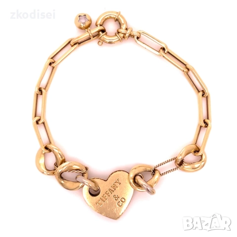 Златна дамска гривна Tiffany & Co. 8,32гр. 19,0см. 14кр. проба:585 модел:34069-1