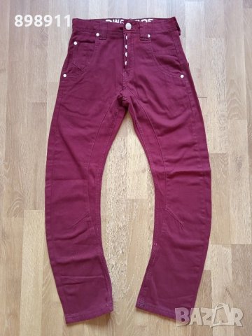 Гъзарски дънки бордо, снимка 2 - Детски панталони и дънки - 31125106