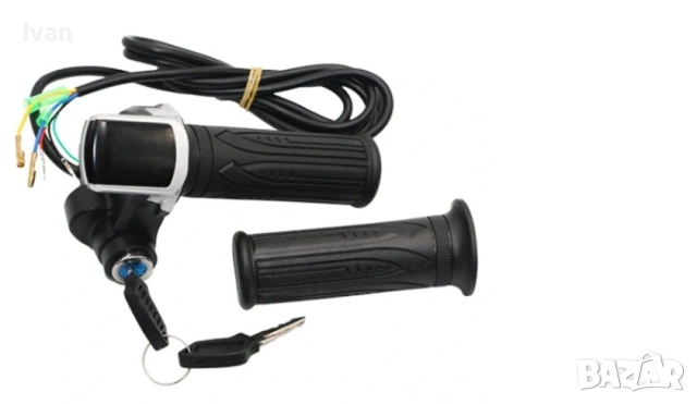 Ръчка за газ за скутер, масур,със дисплей и контактен ключ за 24/36/48 волта комплект, снимка 4 - Друга електроника - 53985480