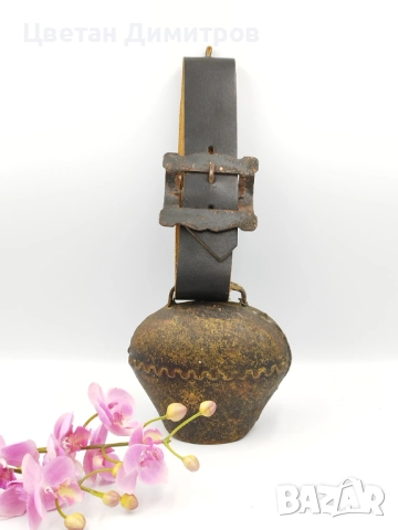 Оригинална стара много голяма швейцарска хлопка, звънец с много хубав и ясен звън.