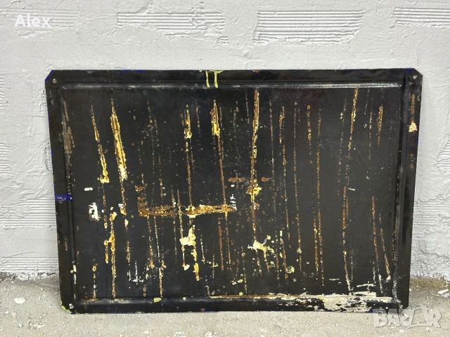 Голяма емайлирана табела, снимка 3 - Антикварни и старинни предмети - 53133876