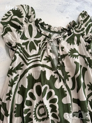 Летна памучна рокля / без размер , снимка 2 - Рокли - 51248797