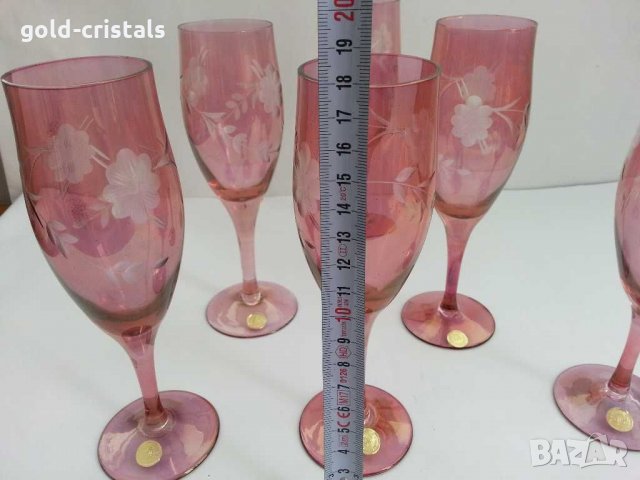 Стари стъклени чаши , снимка 7 - Антикварни и старинни предмети - 29850946