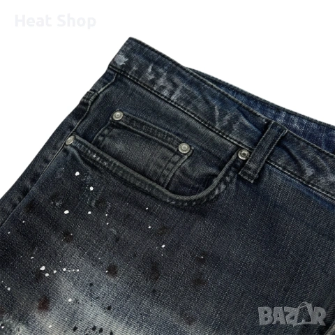 Мъжки дънки Represent Essential Distressed Work Paint Jeans, снимка 5 - Дънки - 54164883