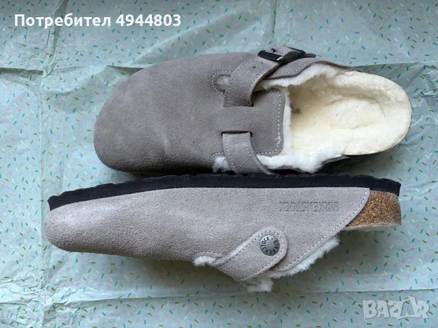Birkenstock Boston Shearling чехли, снимка 6 - Чехли - 56012881