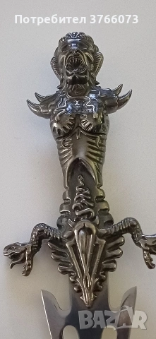 Къс метален меч Medusa Dagger, снимка 3 - Колекции - 54286323