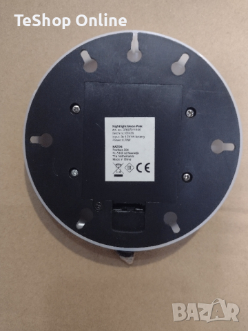 Нощна лампа детска Kazo на батерии, изработена от дърво полумесец розова, снимка 3 - Настолни лампи - 44667693