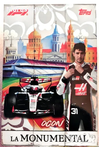 Лот от 5 карти Topps F1 Turbo Attax- Bearman, Gasly, Ocon, снимка 3 - Колекции - 56187257