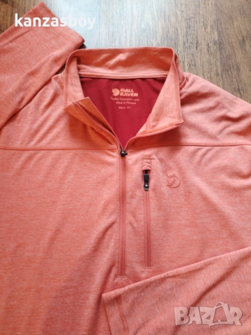 fjallraven abisko vent zip t-shirt ls - страхотна мъжка блуза ХЛ КАТО НОВА
