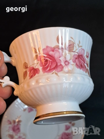 английски порцеланов двоен сет за кафе Willy's Pottery 34/3, снимка 3 - Сервизи - 53932941