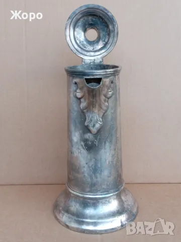 посребрена голяма старинна кана 19ти век, снимка 4 - Антикварни и старинни предмети - 50337302