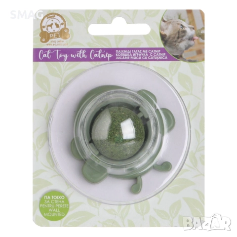 Котешка играчка за стена с въже и топче_1256491, снимка 2 - За котки - 52163405
