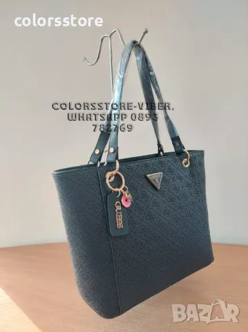 Черна чанта Guess-SG78U, снимка 3 - Чанти - 47406885