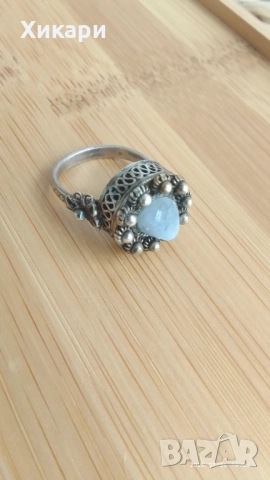 Сребърна брошка филигран/Сребърни пръстени, снимка 18 - Пръстени - 52042098