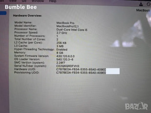 MacBook Pro 13" Early 2015 Retina Display 2.7 Ghz, 128gb SSD, 8GB, снимка 5 - Лаптопи за работа - 50080077