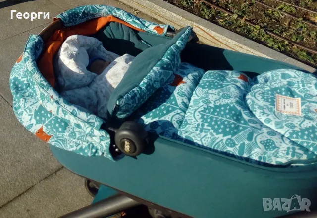 Бебешка количка с летен и зимен кош, Mamas & Papas MYLO 2. Дизайн Лисиците на Donna Wilson, снимка 2 - Детски колички - 49350888