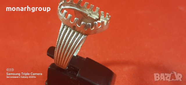 Сребърен пръстен /без камък/, снимка 3 - Пръстени - 38411992