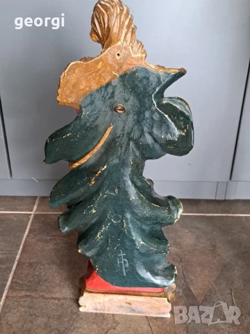 Стара статуя дърворезба Мадоната с Младенеца , снимка 5 - Антикварни и старинни предмети - 51082702