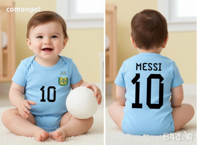 БЕБЕШКО боди ЛЕО МЕСИ / LEO MESSI Inter Miami с ИМЕ и НОМЕР! Или на ОТБОР по ТВОЙ избор!