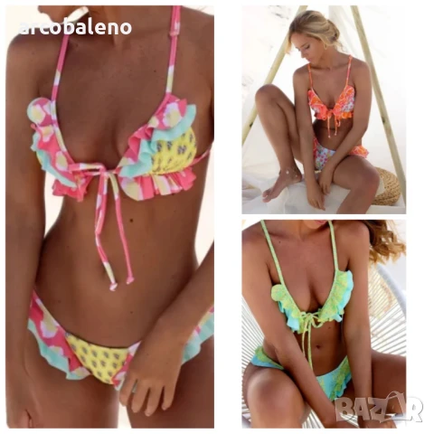 Секси дамски бански костюм от две части, 3цвята