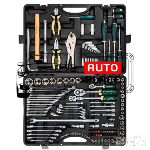 Гедоре 1/4″, 3/8″, 1/2″ 142+6 части ROCKFORCE PREMIUM, снимка 5 - Гедорета - 53908924