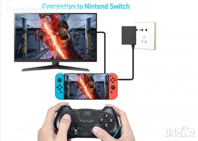 Pro Controller Nintendo Switch & PC/ Про контролери Нинтендо Суич Wii U, снимка 7 - Nintendo конзоли - 29488085