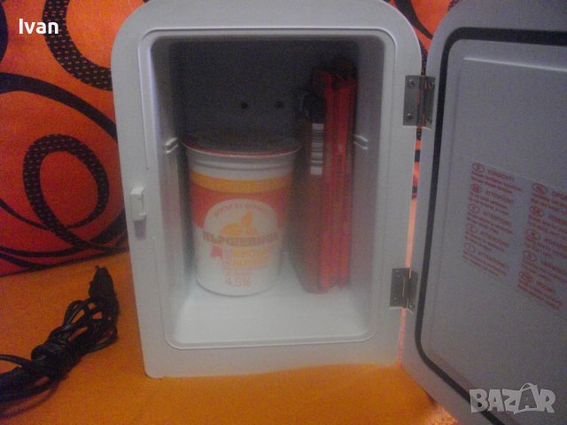 Мини Хладилник-12V/220V-Изстудяване/Затопляне-Работи На 220 Волта и На 12 Волта В Автомобил-8 Литра, снимка 8 - Хладилници - 42715036