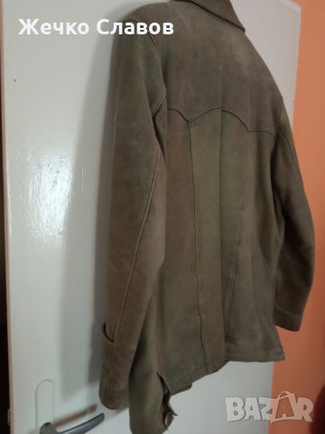 Продавам мъжко кожено сако, снимка 2 - Сака - 35423734