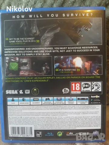Alien Isolation PS4 (Съвместима с PS5), снимка 3 - Игри за PlayStation - 49215186