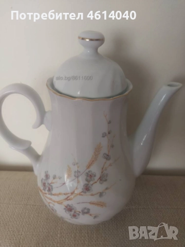 Кана за кафе, Купичка за сметана, Китка, снимка 5 - Прибори за хранене, готвене и сервиране - 52921379