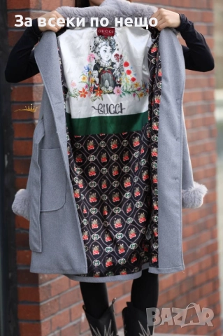 Gucci Дамско Палто Гучи - 2 Налични Цвята Код E1120, снимка 3 - Палта, манта - 52658235