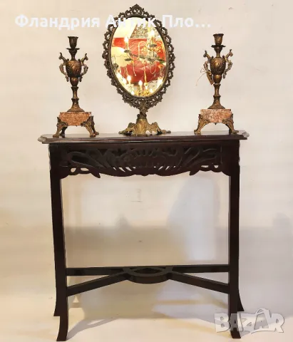 Конзолна маса в стил Ар Нуво, снимка 8 - Маси - 49621303