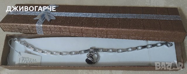 Нова, сребърна гривна в подарък-кутия, снимка 1 - Гривни - 33939125