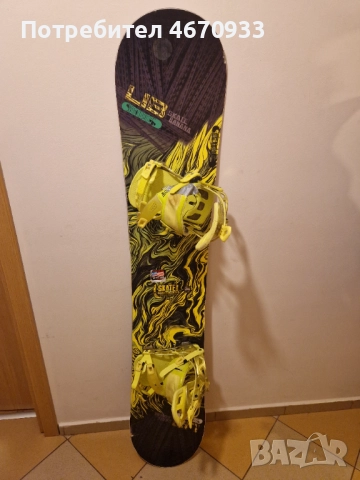 Сноуборд LIBTech Skate banana BTX 159 W, black/yellow Hybrid/rocker 