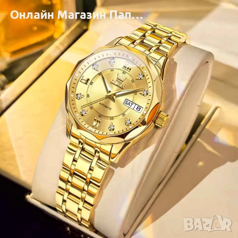 OLEVS 6727 Дамски Луксозен Автоматичен Часовник, снимка 7 - Дамски - 52428159