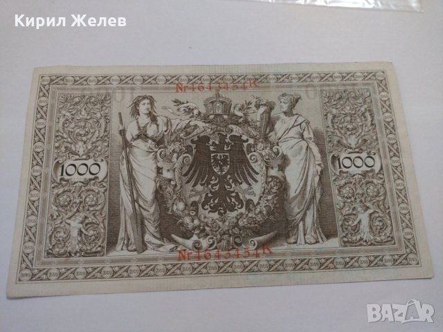 Райх банкнота - Германия - 1000 марки / 1910 година - 17957, снимка 10 - Нумизматика и бонистика - 31029931