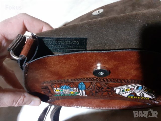 Маркова италианска кожена чантичка - чисто нова, снимка 5 - Антикварни и старинни предмети - 44149174