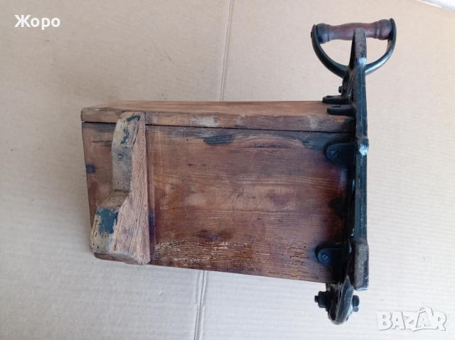 нож старинна гилотина за хляб салам шунка 19ти век, снимка 6 - Антикварни и старинни предмети - 51333563