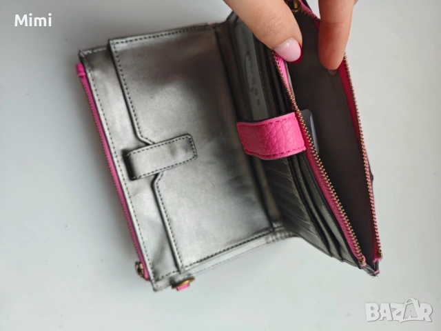 Оригинално розово голямо портмоне Guess, снимка 9 - Портфейли, портмонета - 53060196