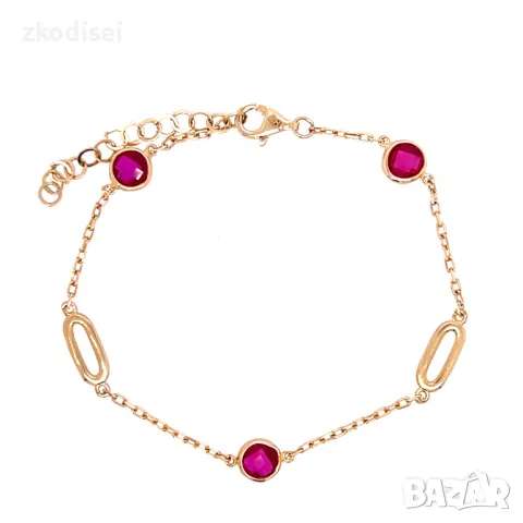 Златна дамска гривна 2,21гр. 18,5см. 14кр. проба:585 модел:29400-3, снимка 1