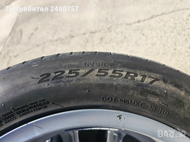 Алуминиеви оригинални джанти за Мерцедес 17 цола, снимка 10 - Гуми и джанти - 54245730