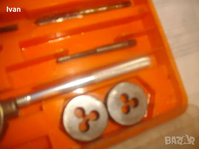 MEISTER НЕМСКИ ОРИГИНАЛЕН НЕПЪЛЕН КОМПЛЕКТ РЕЗБОНАРЕЗНИ МЕТЧИЦИ И ПЛАШКИ М3-М12, снимка 13 - Други инструменти - 48912035