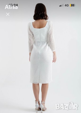 Бяла официална рокля, снимка 9 - Рокли - 44438840