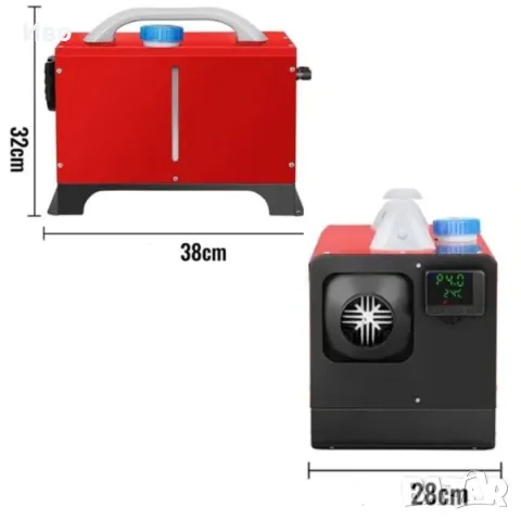 Дизелов нагревател за въздух, 8KW, LCD управление/дистанционно управление, ниска консумация, 12V, че, снимка 5 - Други инструменти - 48241133