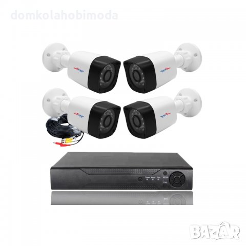 Комплект с 4 HD камери 2MPX- Lite и DVR, AHD, IR, Външен монтаж Вътрешен , снимка 8 - Комплекти за видеонаблюдение - 39160606
