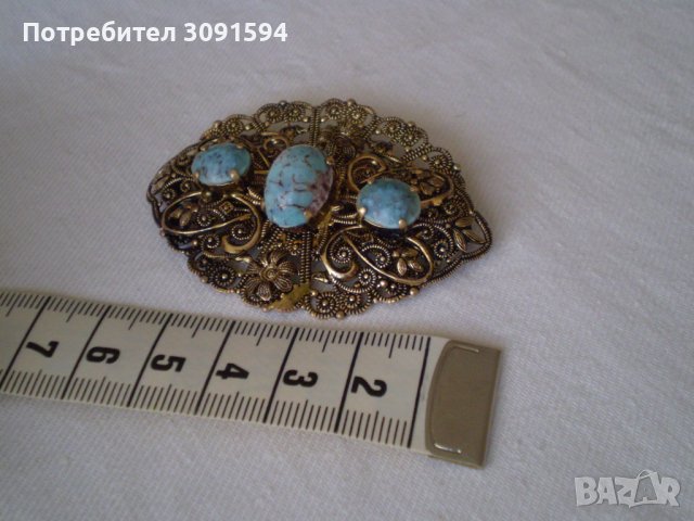 Антикварна дамска  брошка , снимка 11 - Антикварни и старинни предмети - 36738059