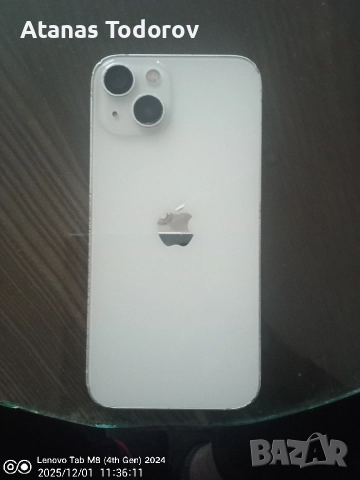 Айфон 13,128GB,бял с нормални следи от употреба ,батерия 78%.Цена 400 лева
