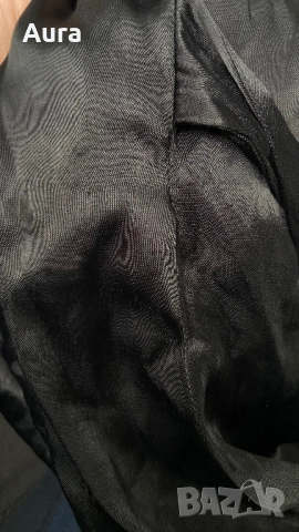 Black satin effect wrap mini dress Zara , снимка 6 - Рокли - 51751067